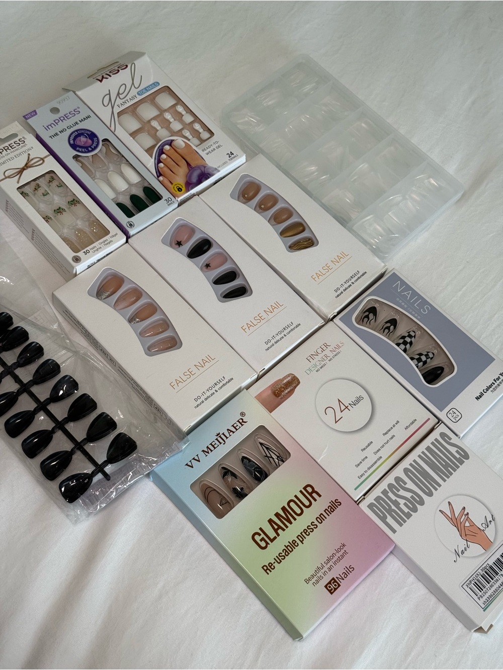 Assorted Press-On Nails | Bulk Nails | New / Unused